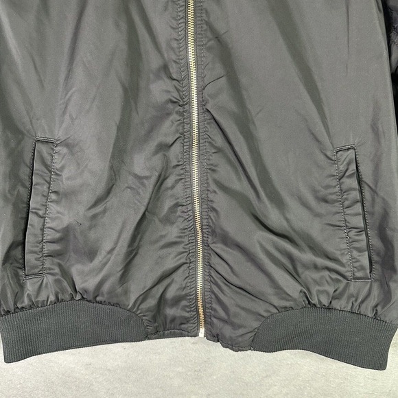 Old Navy Bomber Jacket Women Sz Large Mid-weight Minimalist Classic Soft Cozy - Picture 5 of 13